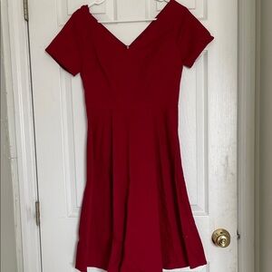 Elegant Red Women's Dress